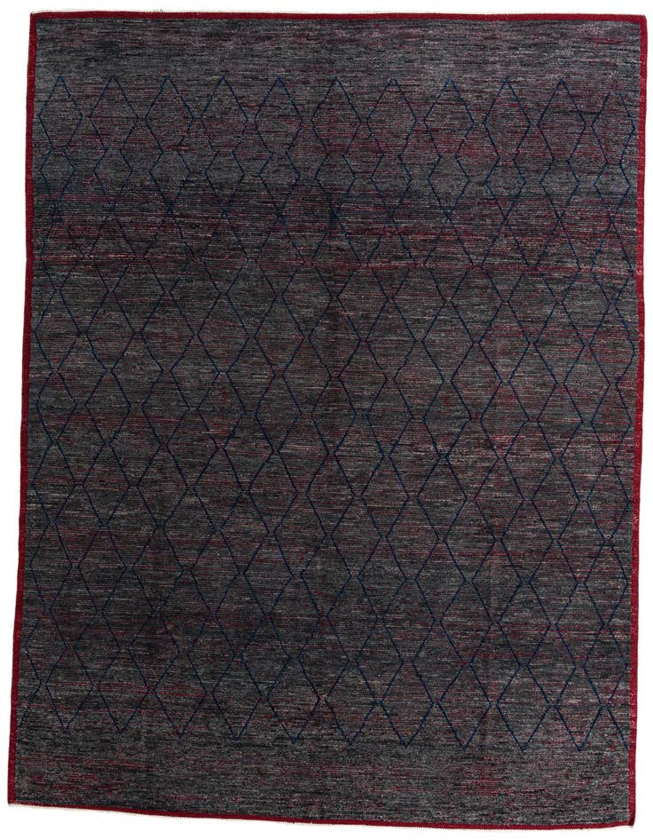 Detail image of 10' 4 x 14' 4 Hand Knotted Moroccan Wool Rug