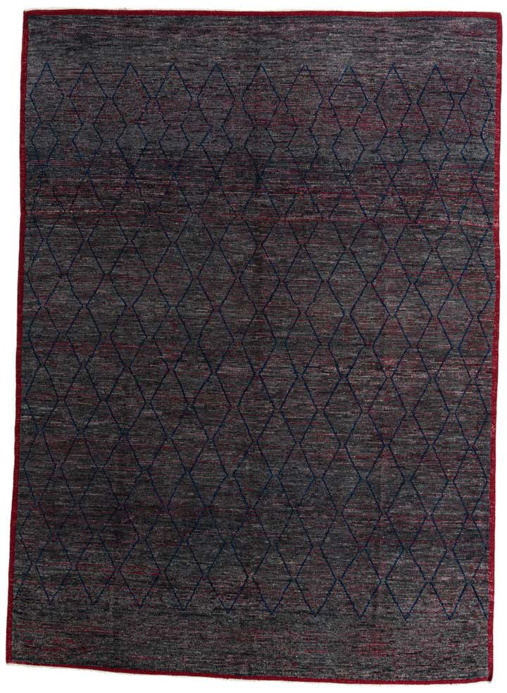10' 4 x 14' 4 Hand Knotted Moroccan Wool Rug