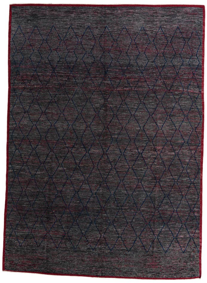 Detail image of 10' 4 x 14' 4 Hand Knotted Moroccan Wool Rug