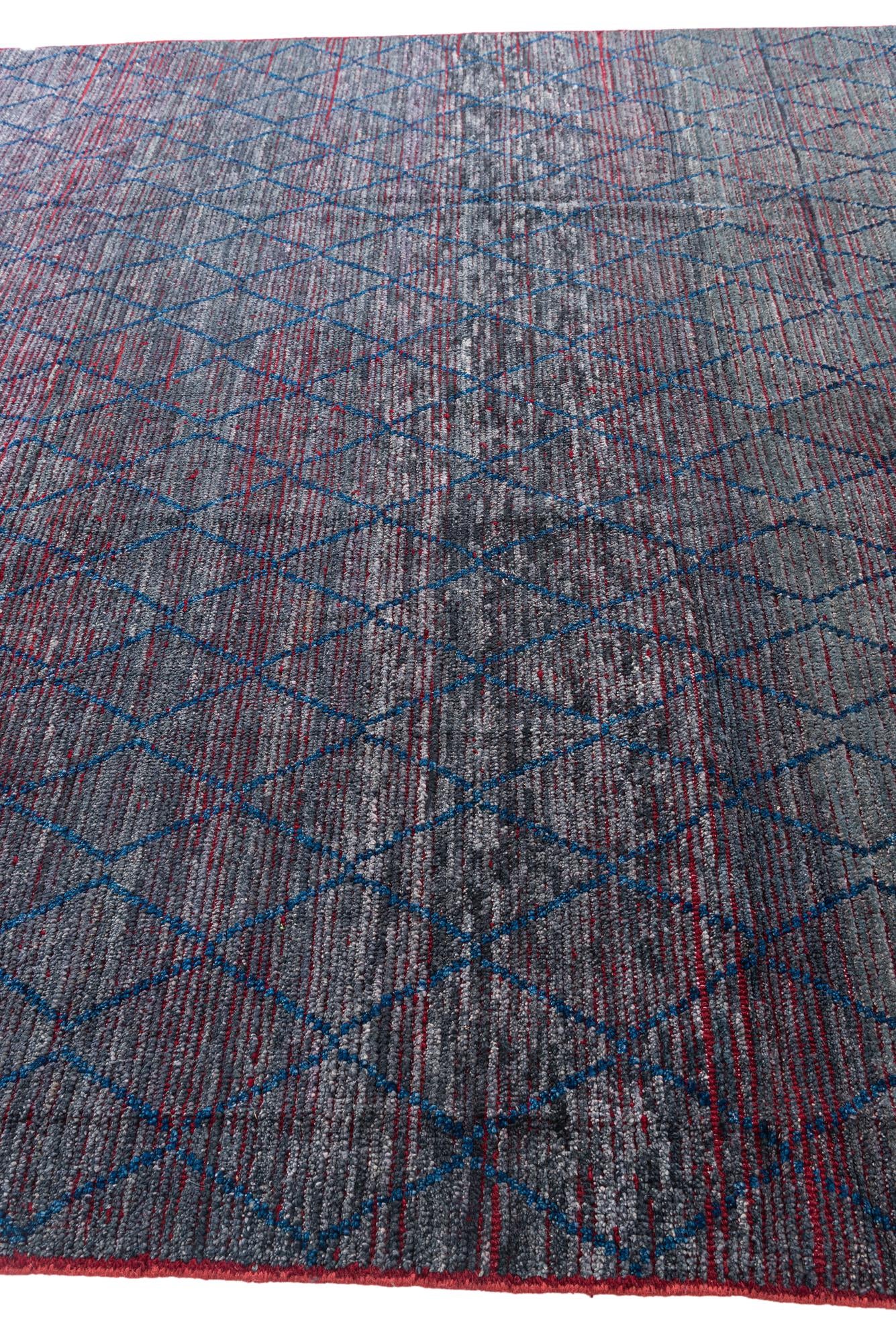 8' 5 x 10' 6 Hand Knotted Moroccan Wool Rug