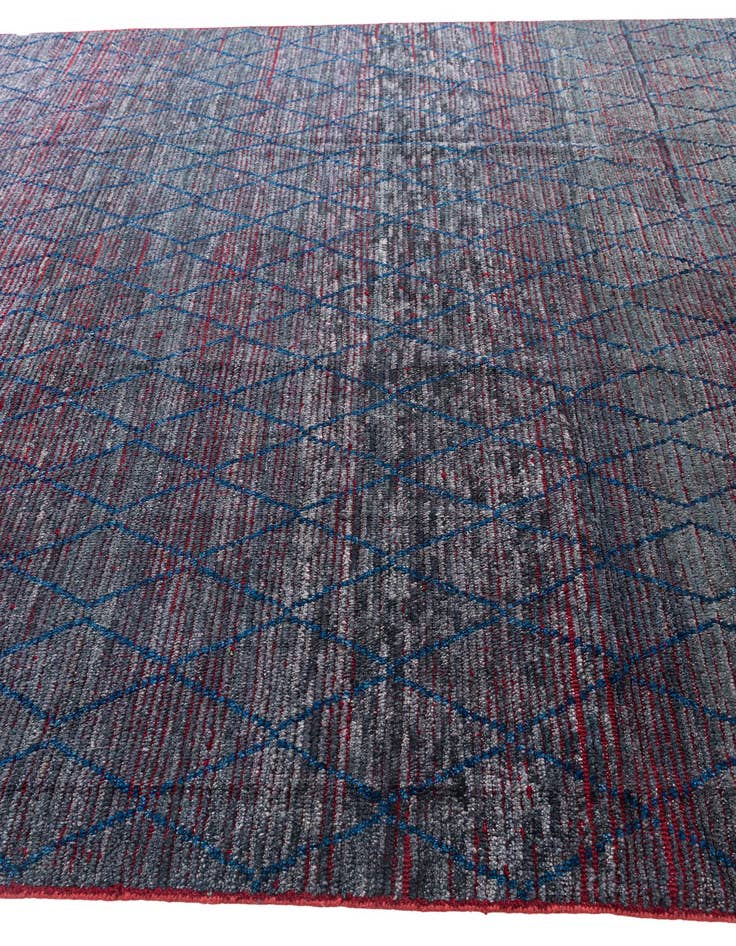 Detail image of 8' 5 x 10' 6  Hand Knotted Moroccan Wool Rug