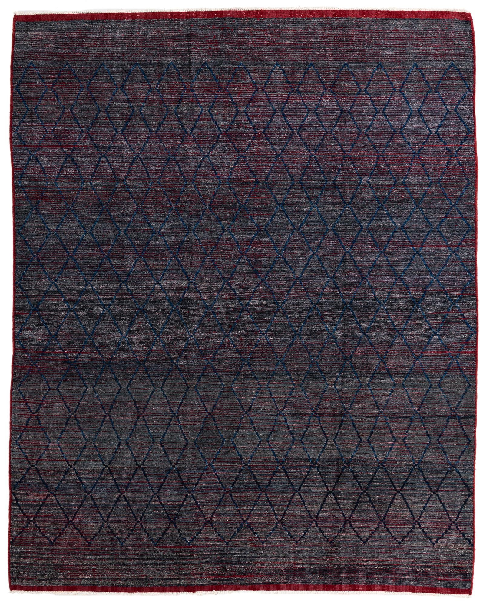 8' 5 x 10' 6 Hand Knotted Moroccan Wool Rug