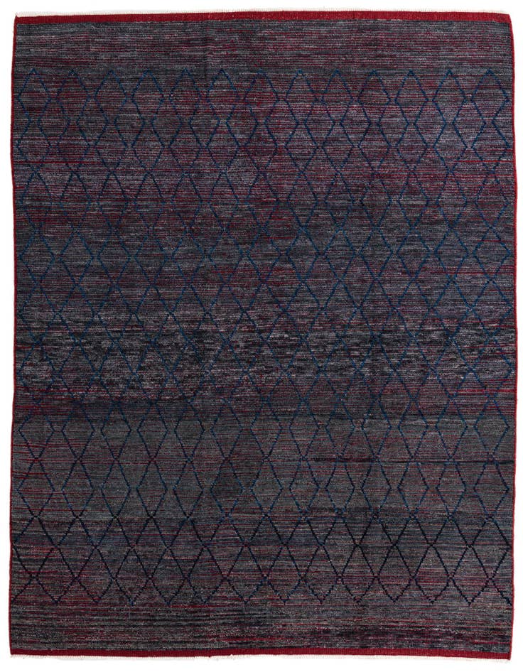 Detail image of 8' 5 x 10' 6 Hand Knotted Moroccan Wool Rug