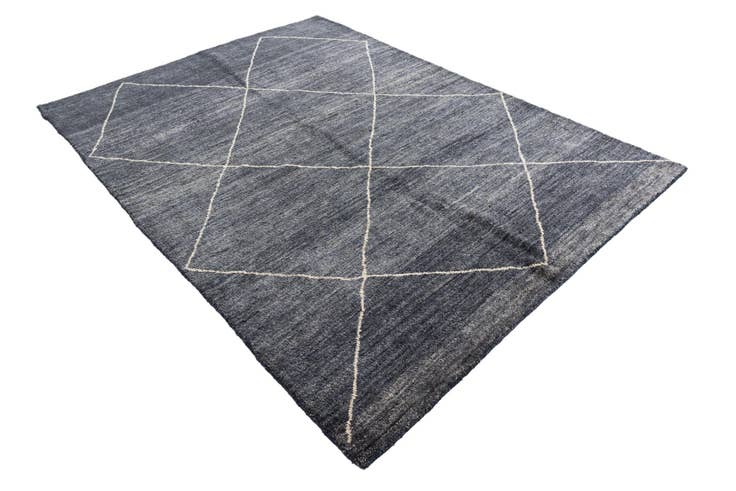 Detail image of 5' 9 x 8' Hand Knotted Moroccan Wool Rug