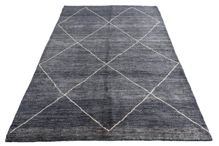 Detail image of 5' 9 x 8' Hand Knotted Moroccan Wool Rug