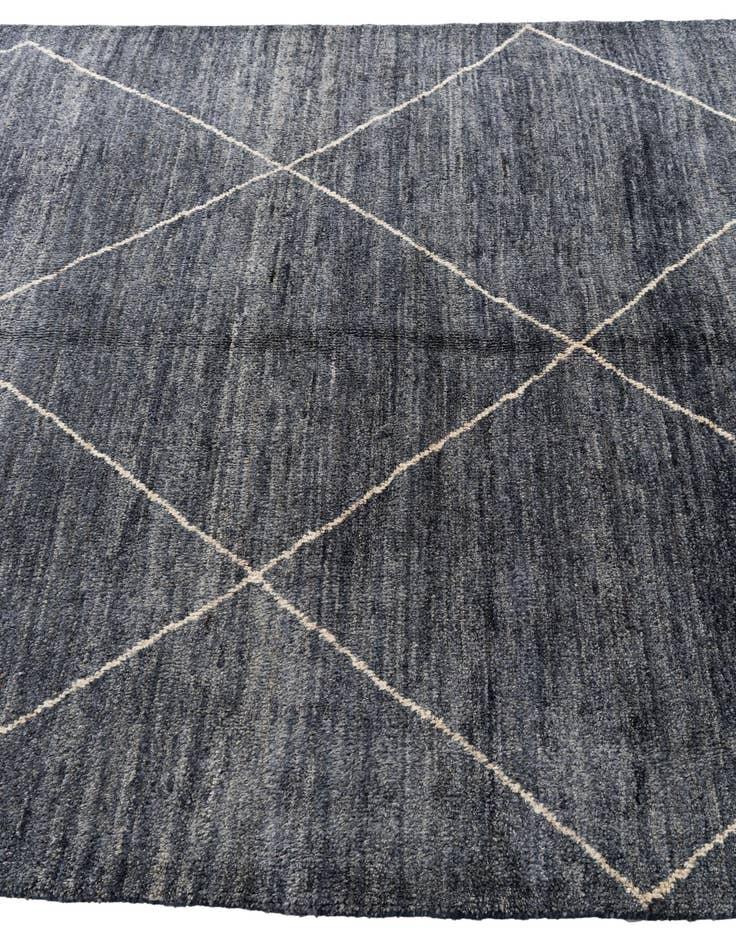 Detail image of 5' 9 x 8'  Hand Knotted Moroccan Wool Rug