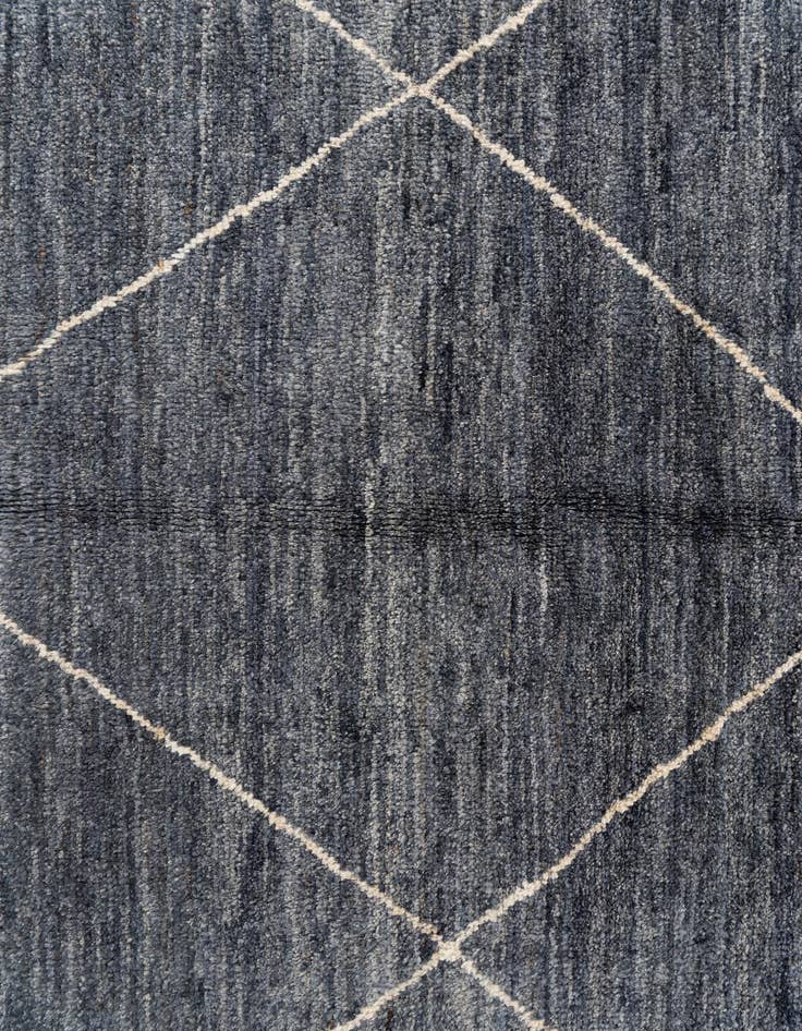 Detail image of 5' 9 x 8'  Hand Knotted Moroccan Wool Rug
