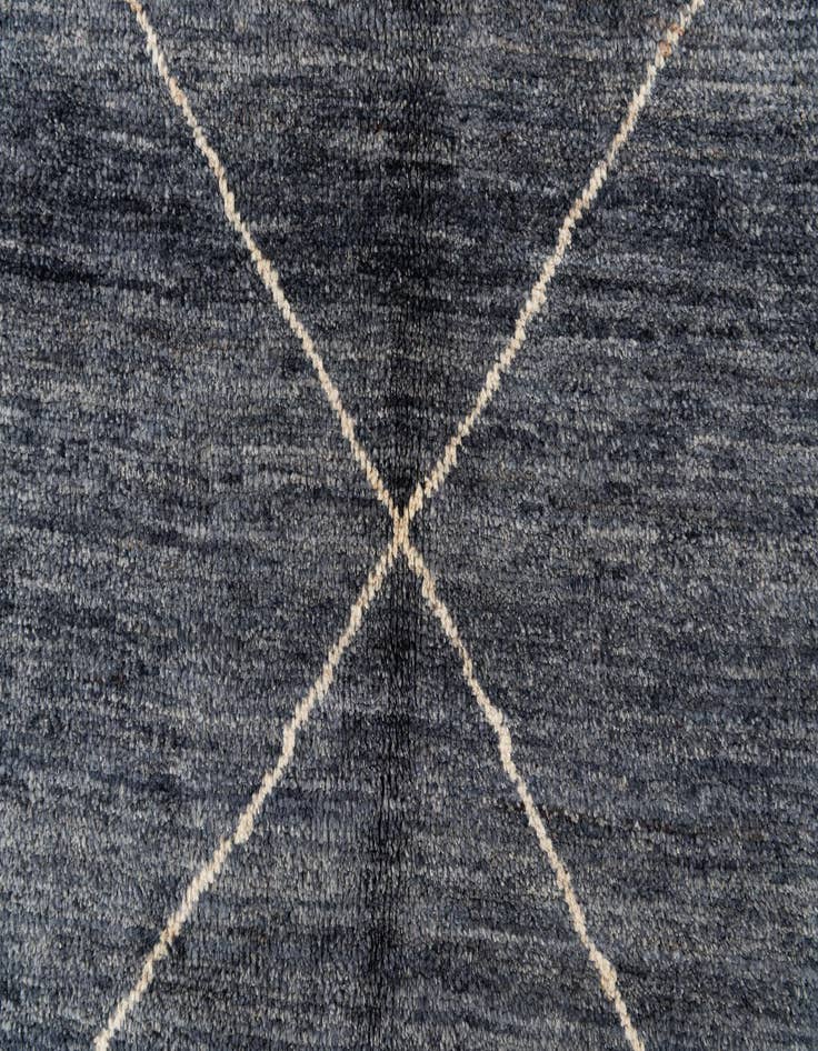 Detail image of 5' 9 x 8'  Hand Knotted Moroccan Wool Rug