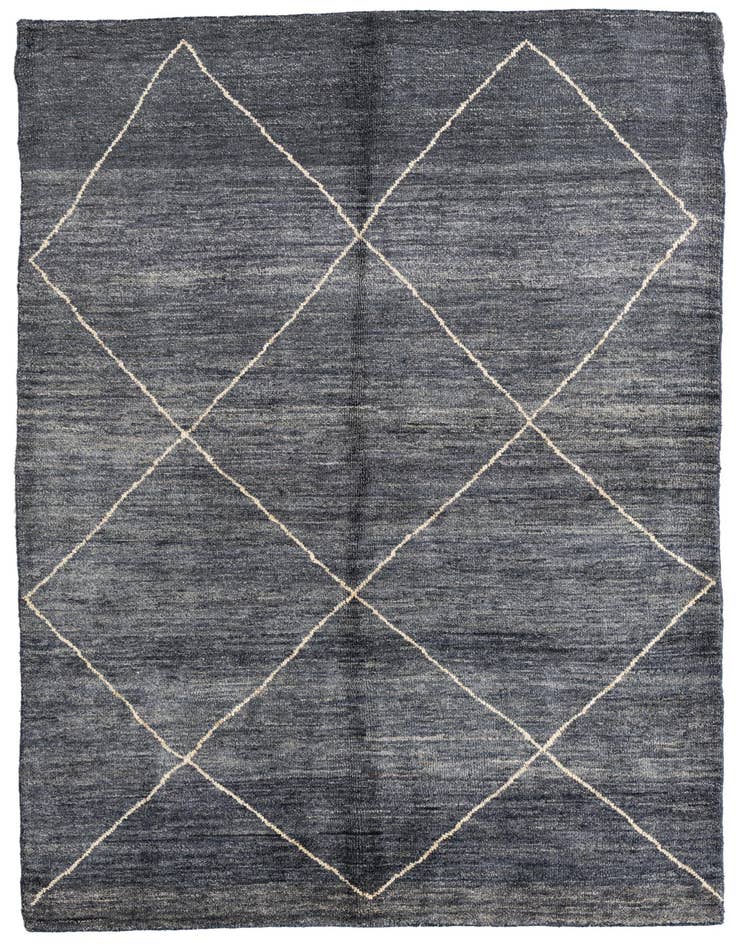 Detail image of 5' 9 x 8' Hand Knotted Moroccan Wool Rug