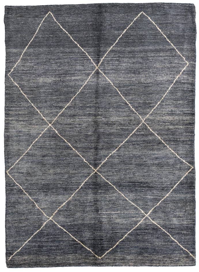 Detail image of 5' 9 x 8' Hand Knotted Moroccan Wool Rug