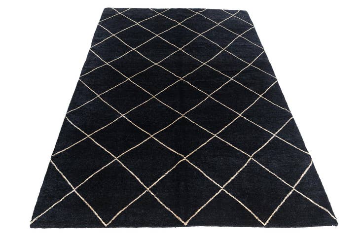 Detail image of 5' 7 x 8' 4 Hand Knotted Moroccan Wool Rug