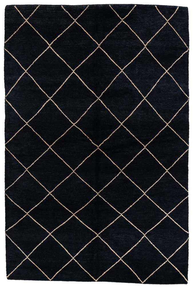 5' 7 x 8' 4 Hand Knotted Moroccan Wool Rug