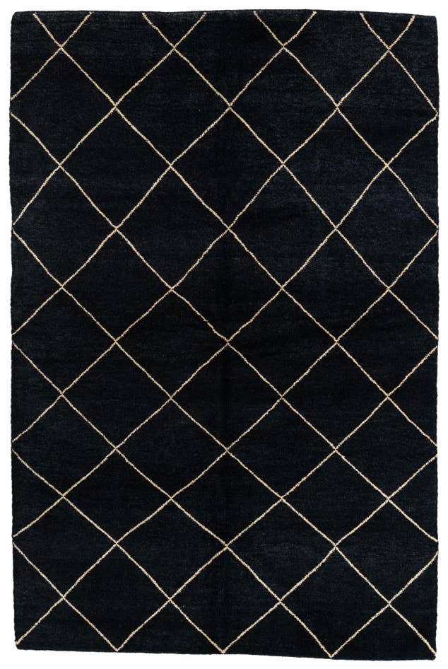 Detail image of 5' 7 x 8' 4 Hand Knotted Moroccan Wool Rug