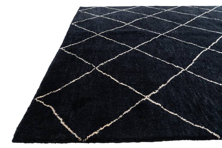 Detail image of 5' 6 x 8' 3 Hand Knotted Moroccan Wool Rug
