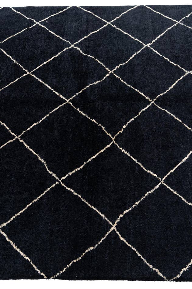 Detail image of 5' 6 x 8' 3 Hand Knotted Moroccan Wool Rug