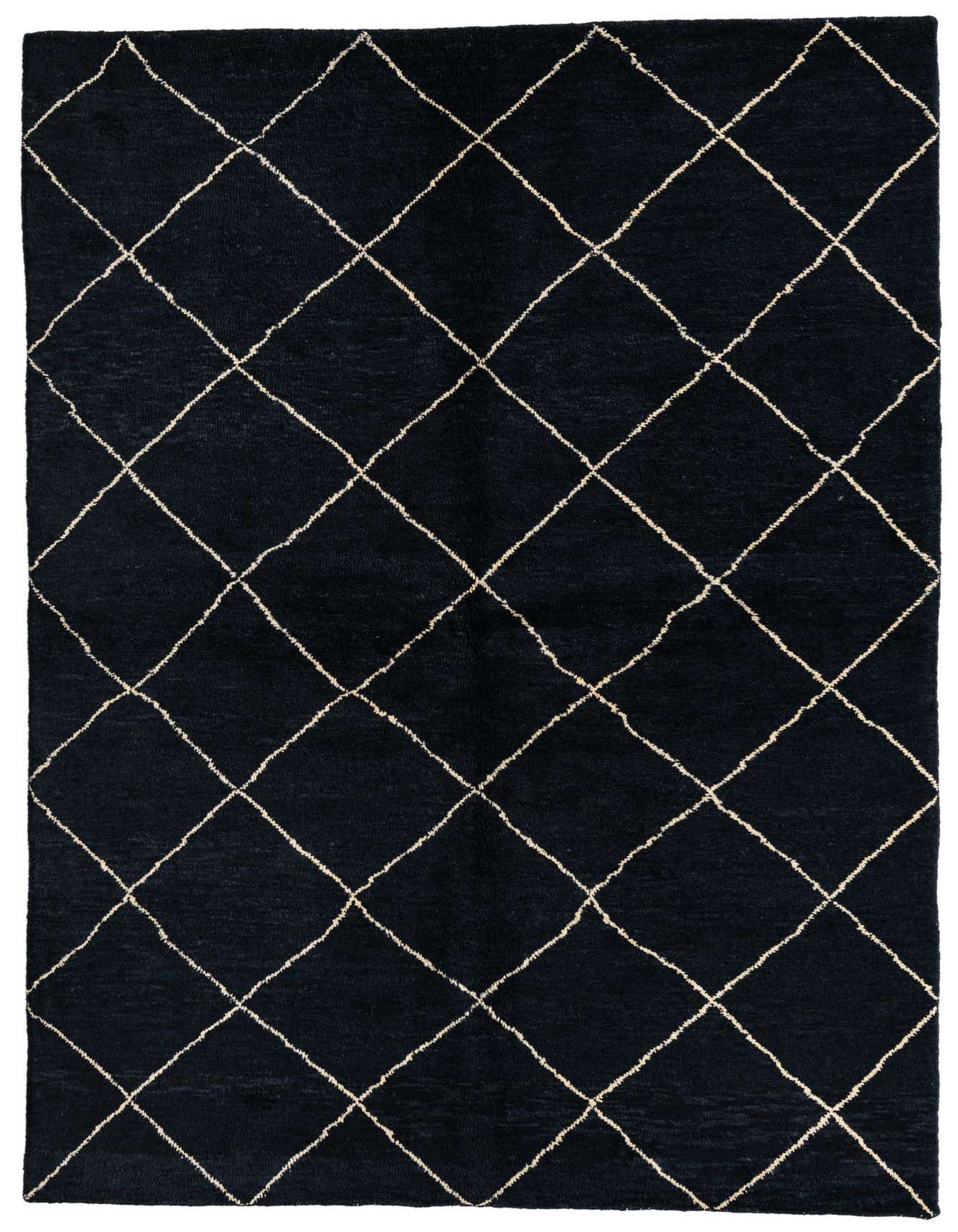 5' 6 x 8' 3 Hand Knotted Moroccan Wool Rug