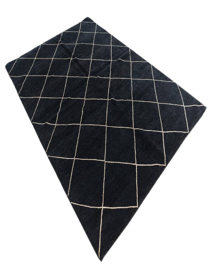 Detail image of 5' 7 x 8' 3  Hand Knotted Moroccan Wool Rug