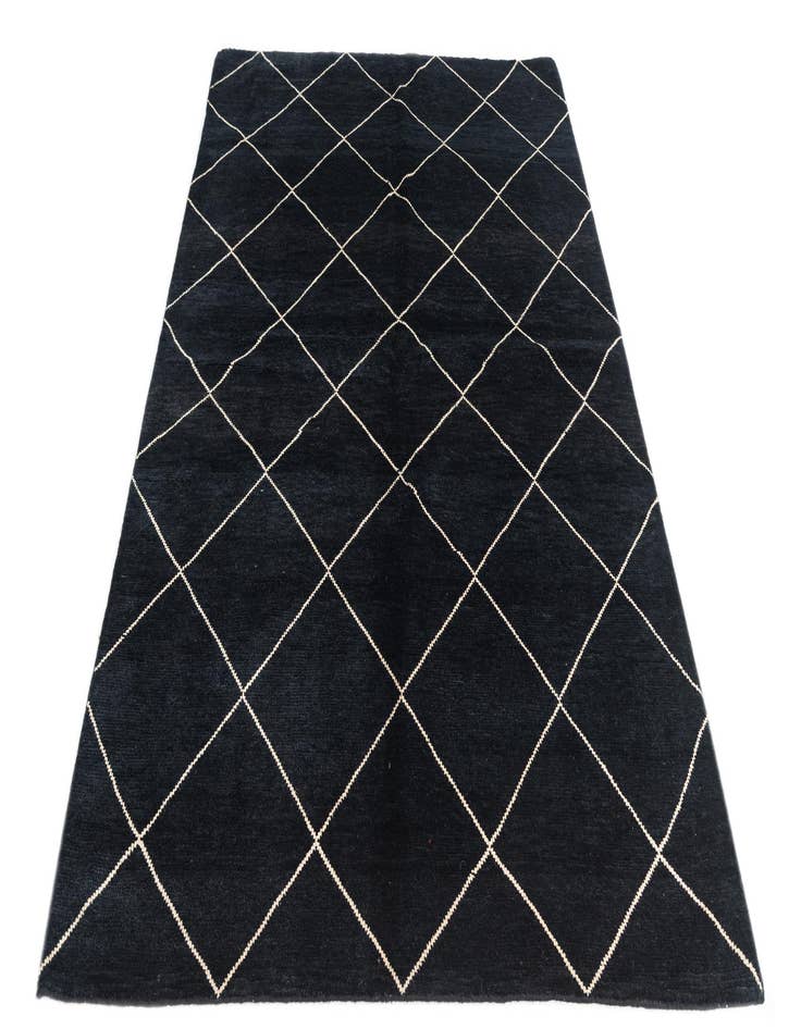 Detail image of 5' 7 x 8' 3  Hand Knotted Moroccan Wool Rug