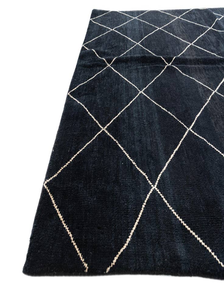 Detail image of 5' 7 x 8' 3  Hand Knotted Moroccan Wool Rug