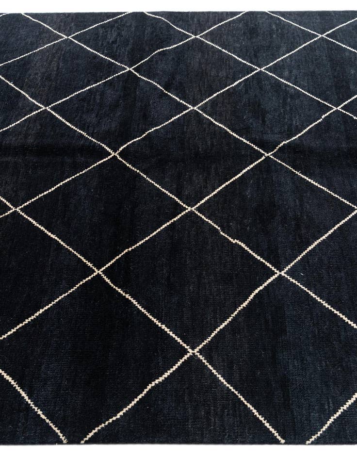 Detail image of 5' 7 x 8' 3  Hand Knotted Moroccan Wool Rug