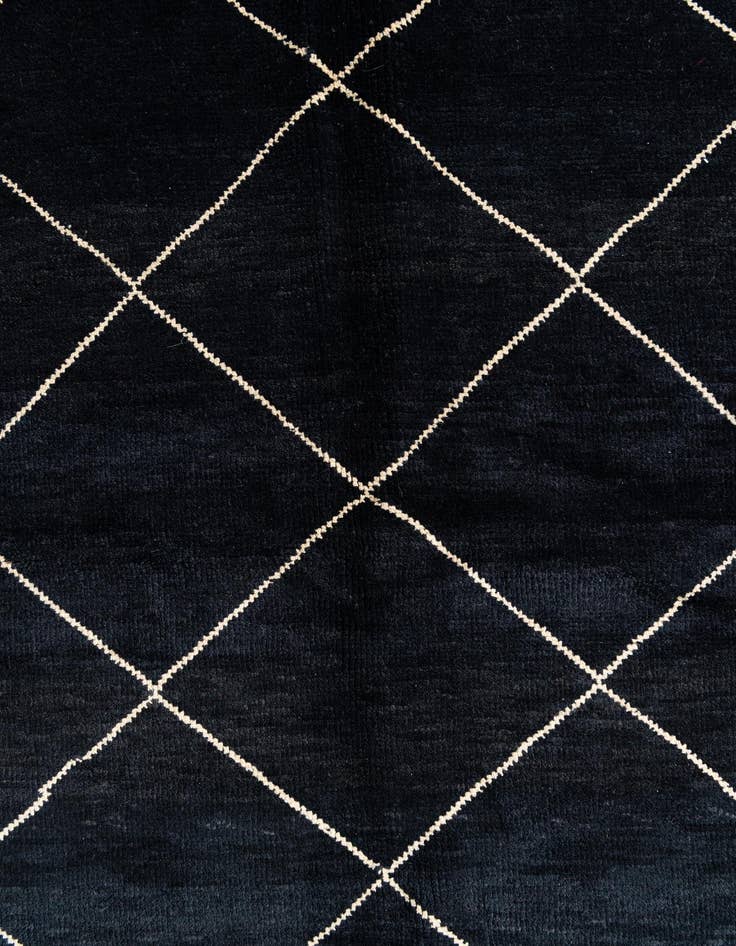 Detail image of 5' 7 x 8' 3  Hand Knotted Moroccan Wool Rug