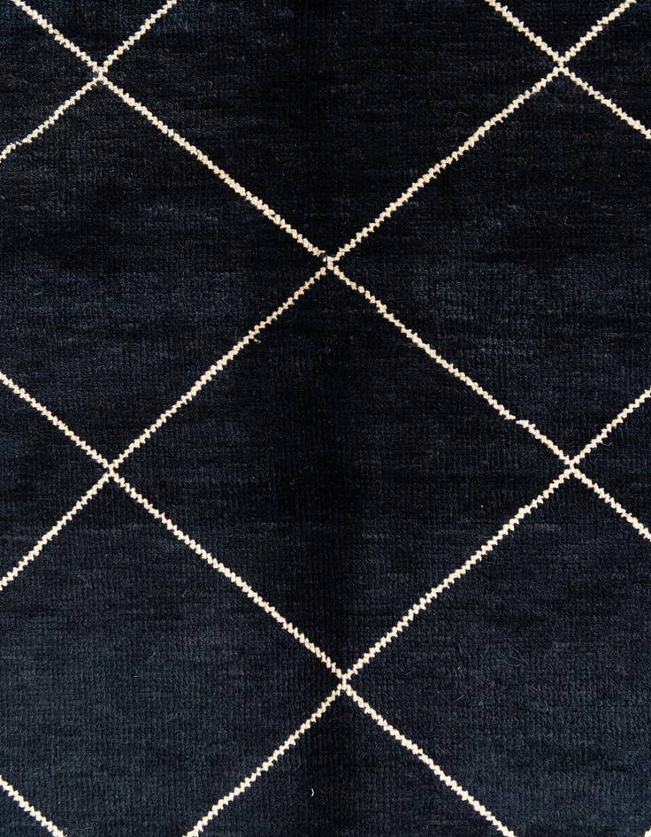 Detail image of 5' 7 x 8' 3  Hand Knotted Moroccan Wool Rug