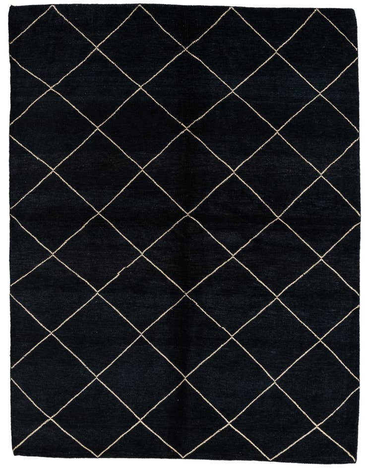 Detail image of 5' 7 x 8' 3 Hand Knotted Moroccan Wool Rug