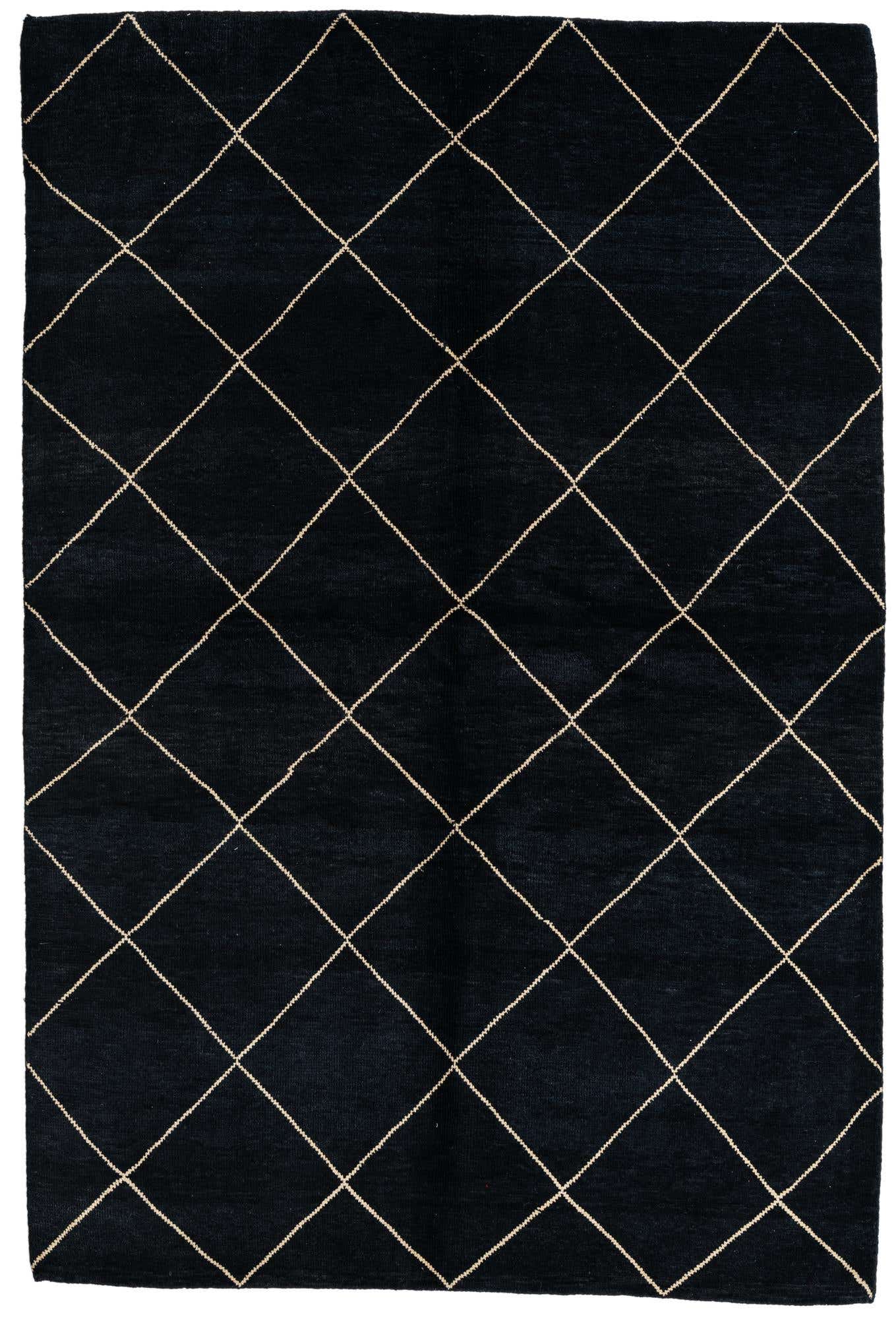 5' 7 x 8' 3 Hand Knotted Moroccan Wool Rug