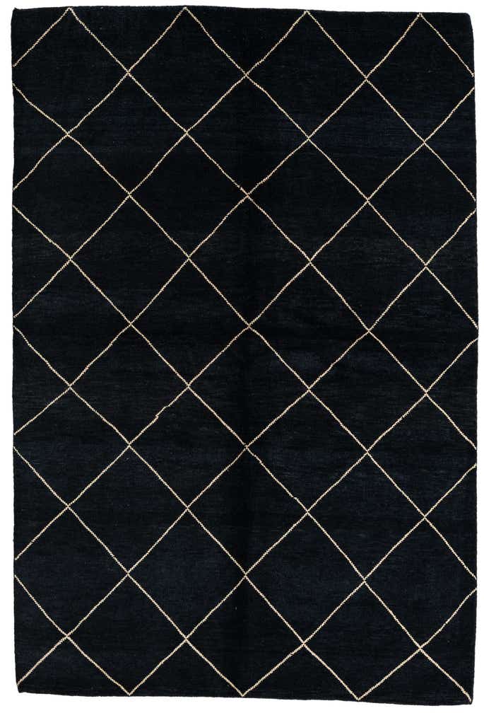 5' 7 x 8' 3 Hand Knotted Moroccan Wool Rug