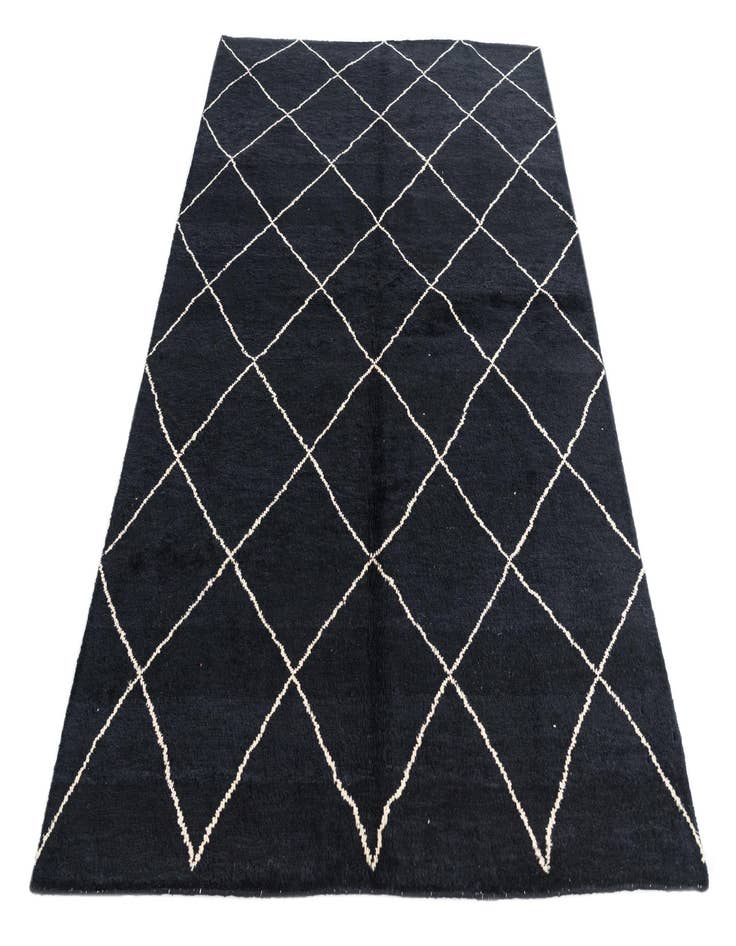 Detail image of 5' 7 x 8'  Hand Knotted Moroccan Wool Rug