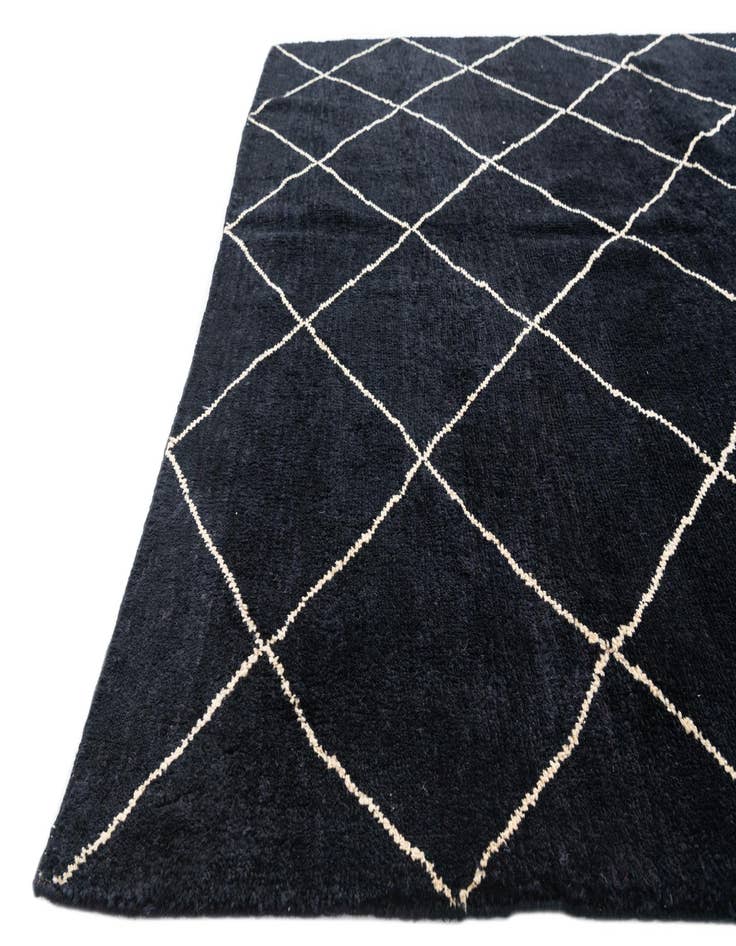 Detail image of 5' 7 x 8'  Hand Knotted Moroccan Wool Rug