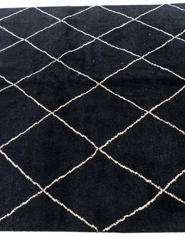 Detail image of 5' 7 x 8'  Hand Knotted Moroccan Wool Rug