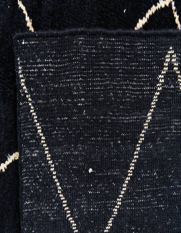 Detail image of 5' 7 x 8'  Hand Knotted Moroccan Wool Rug