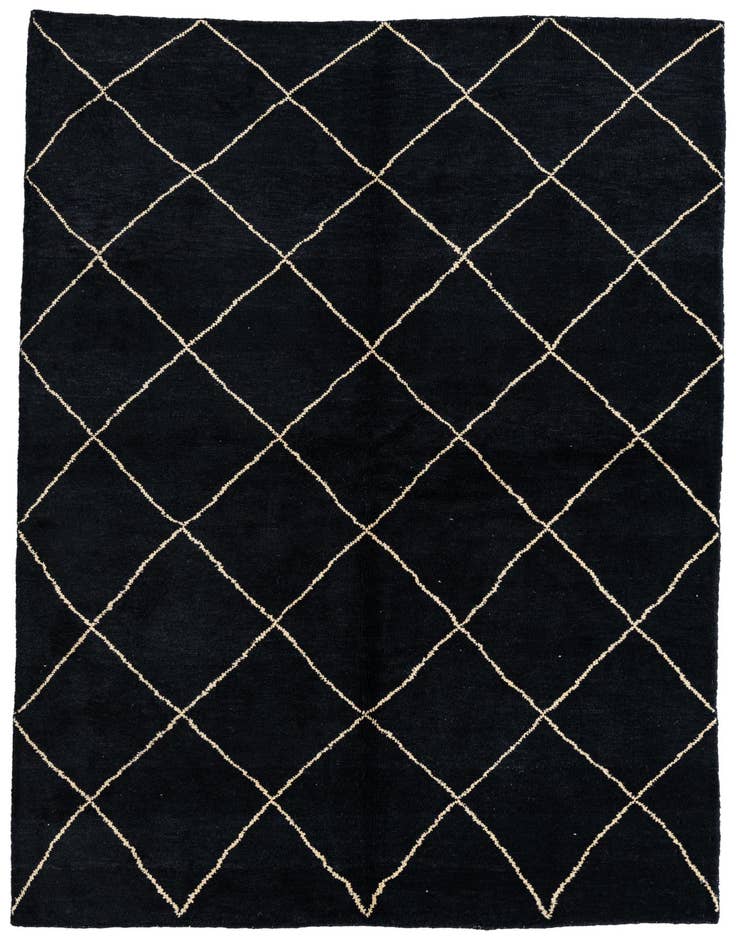 Detail image of 5' 7 x 8' Hand Knotted Moroccan Wool Rug
