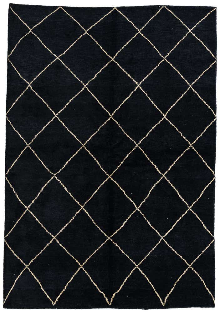 5' 7 x 8' Hand Knotted Moroccan Wool Rug