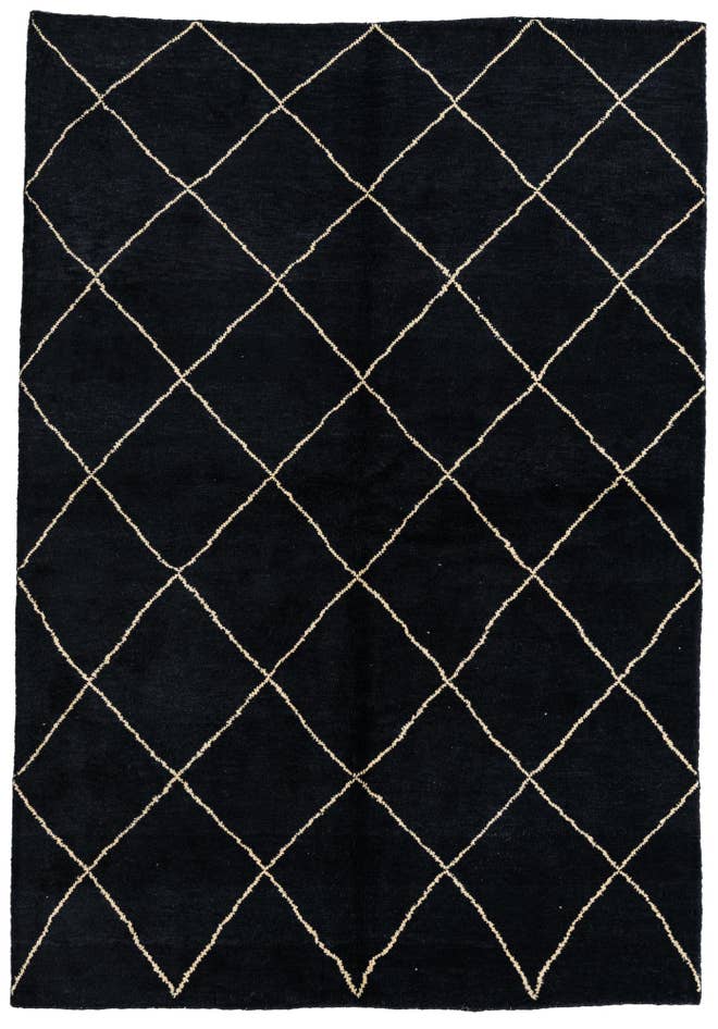 Detail image of 5' 7 x 8' Hand Knotted Moroccan Wool Rug