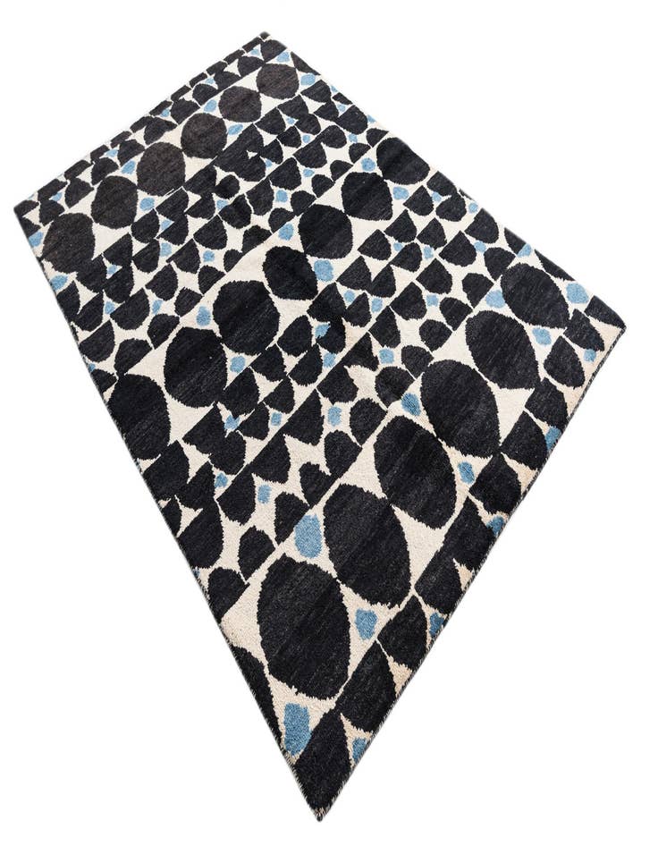 Detail image of 5' 8 x 8' 3  Hand Knotted Moroccan Wool Rug