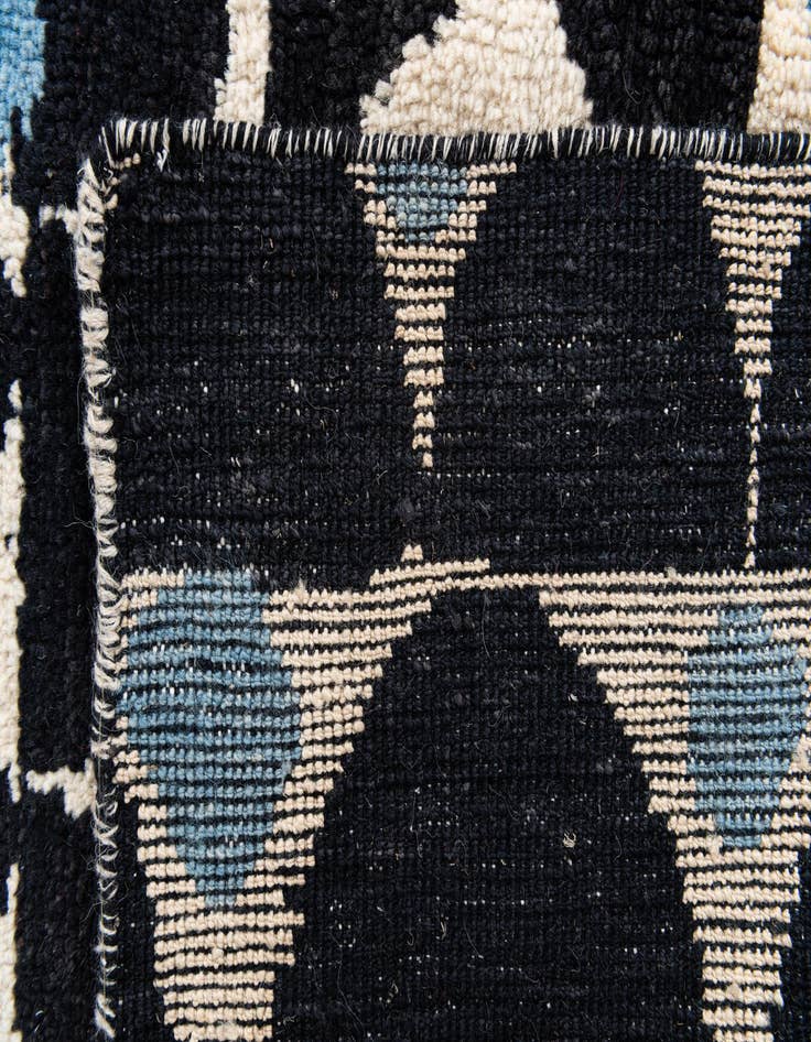 Detail image of 5' 8 x 8' 3  Hand Knotted Moroccan Wool Rug