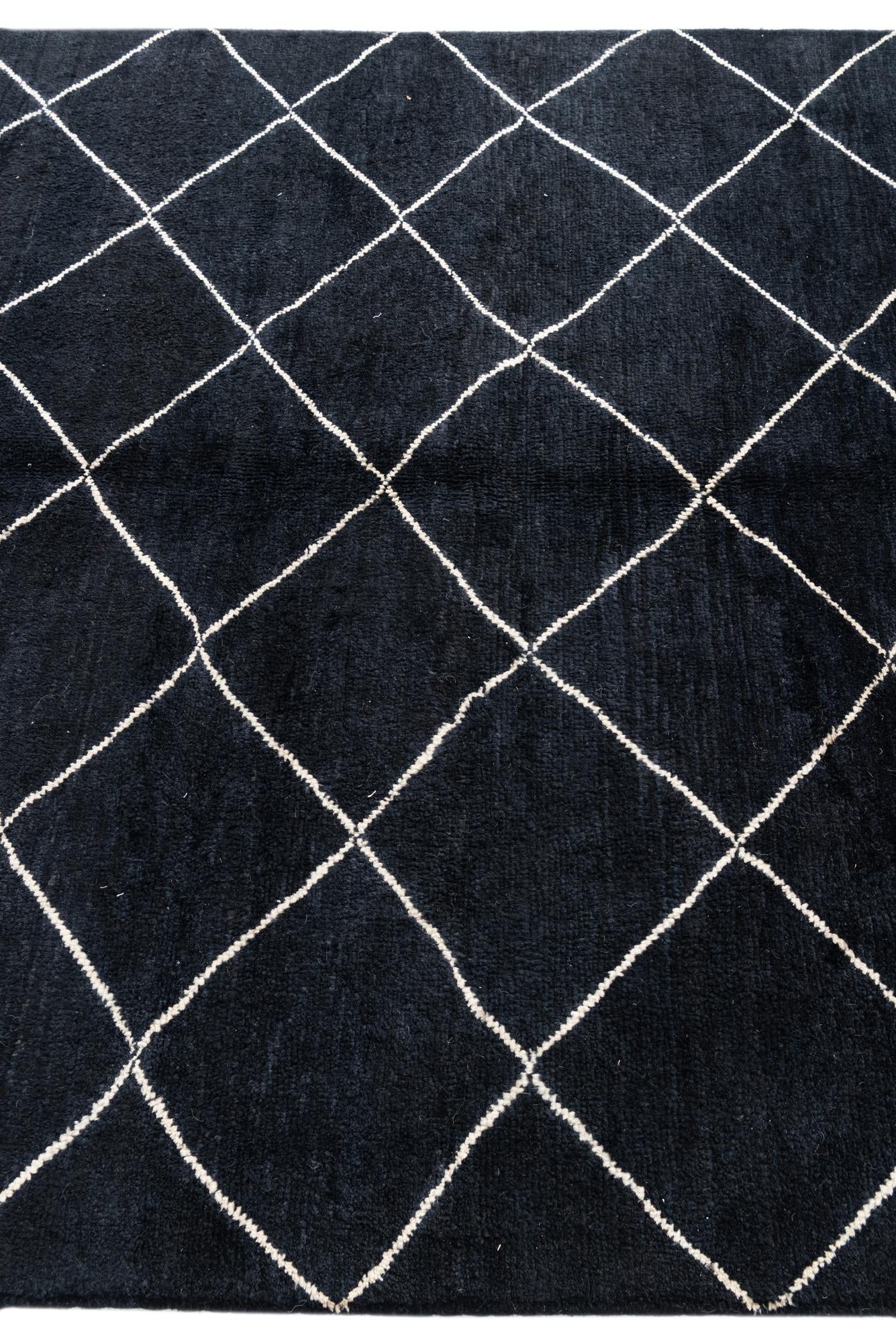 5' 6 x 7' 7 Hand Knotted Moroccan Wool Rug