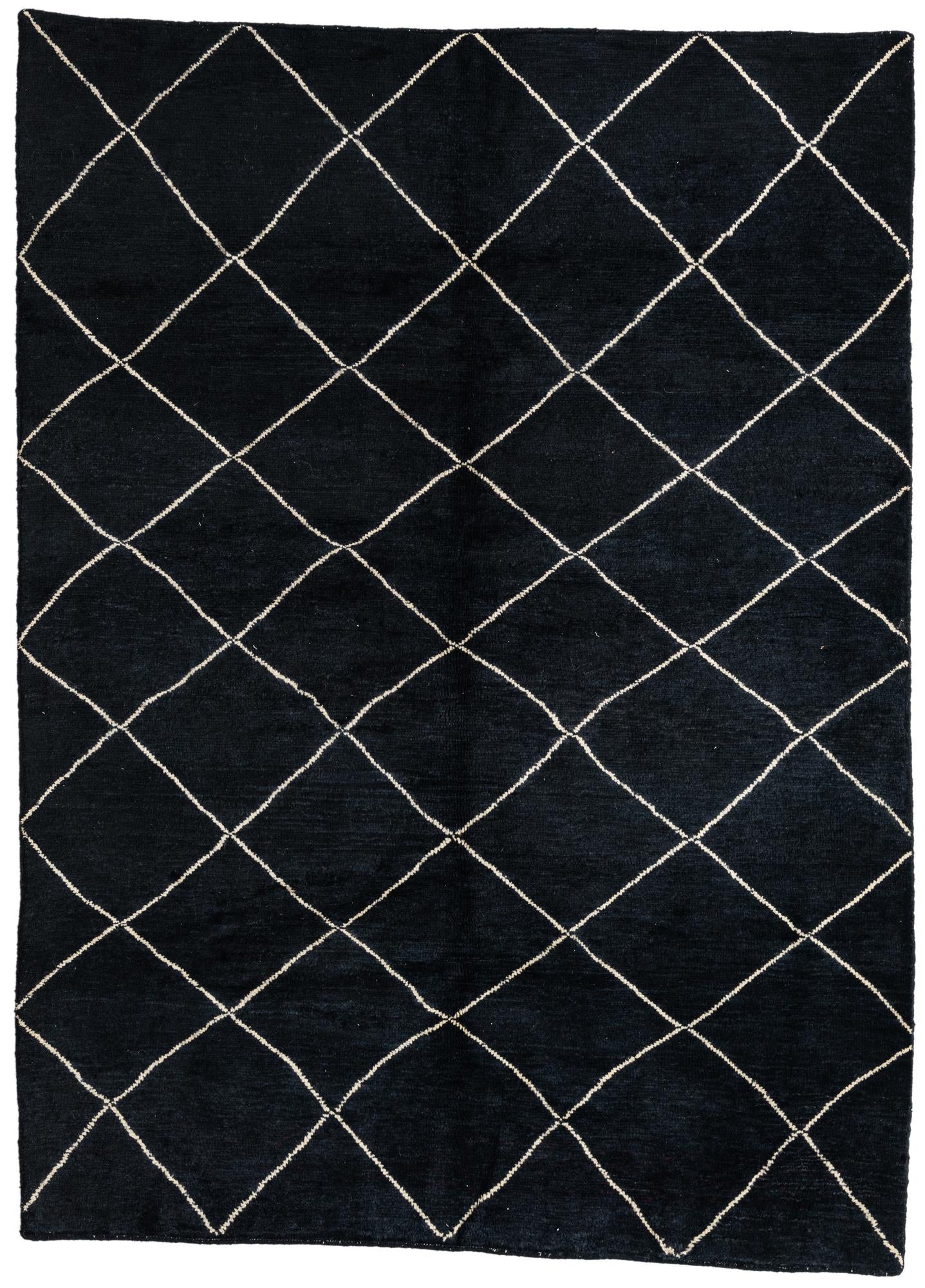 5' 6 x 7' 7 Hand Knotted Moroccan Wool Rug