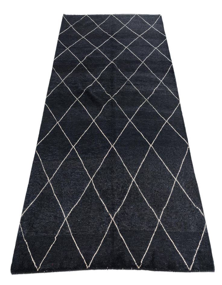 Detail image of 5' 8 x 8'  Hand Knotted Moroccan Wool Rug