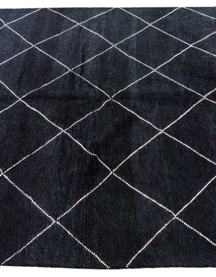 Detail image of 5' 8 x 8'  Hand Knotted Moroccan Wool Rug