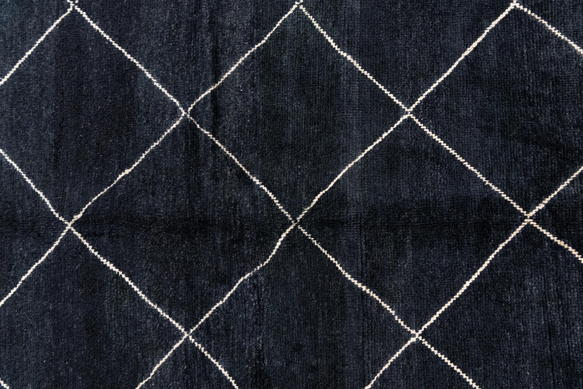 5' 8 x 8' Hand Knotted Moroccan Wool Rug