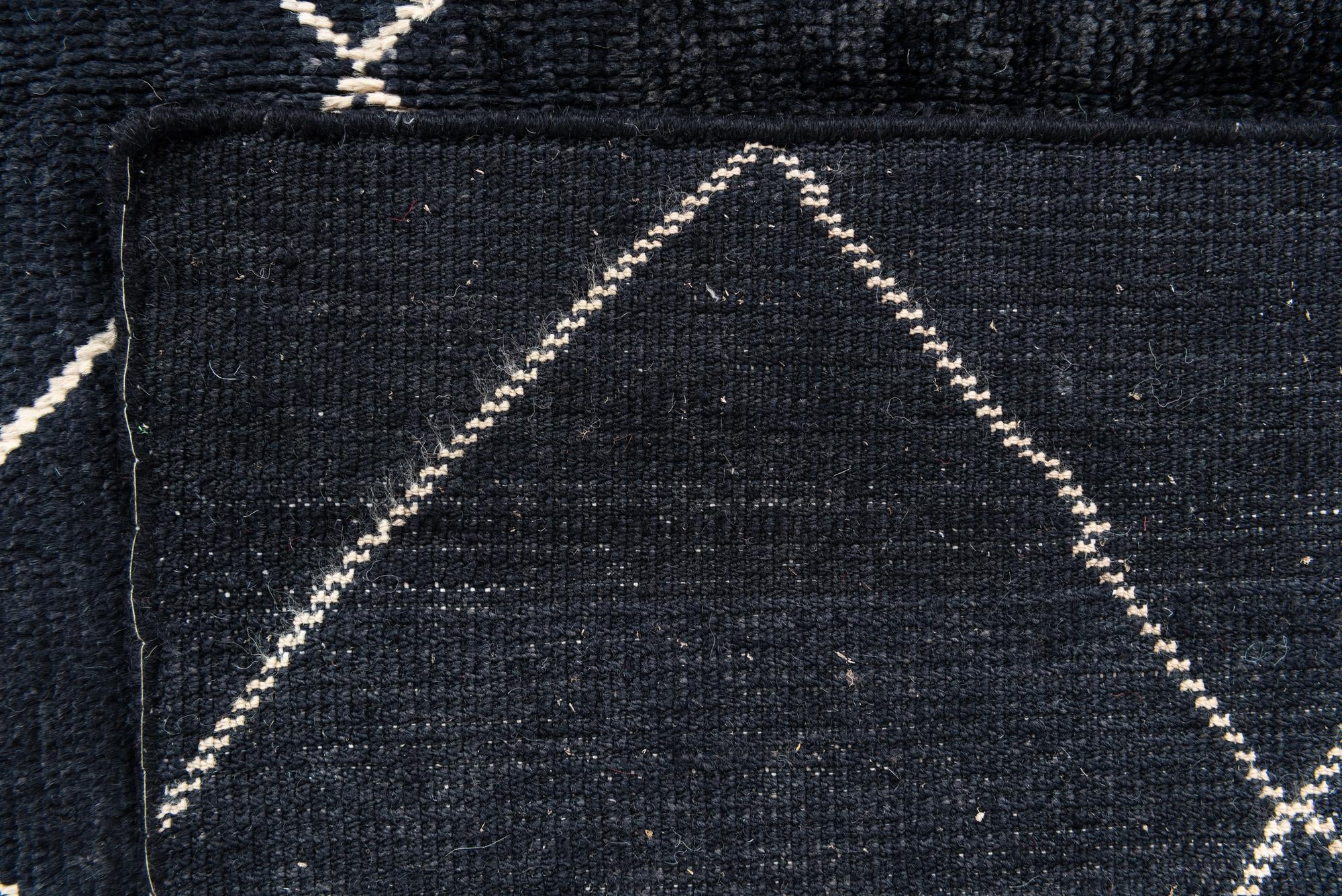 5' 8 x 8' Hand Knotted Moroccan Wool Rug