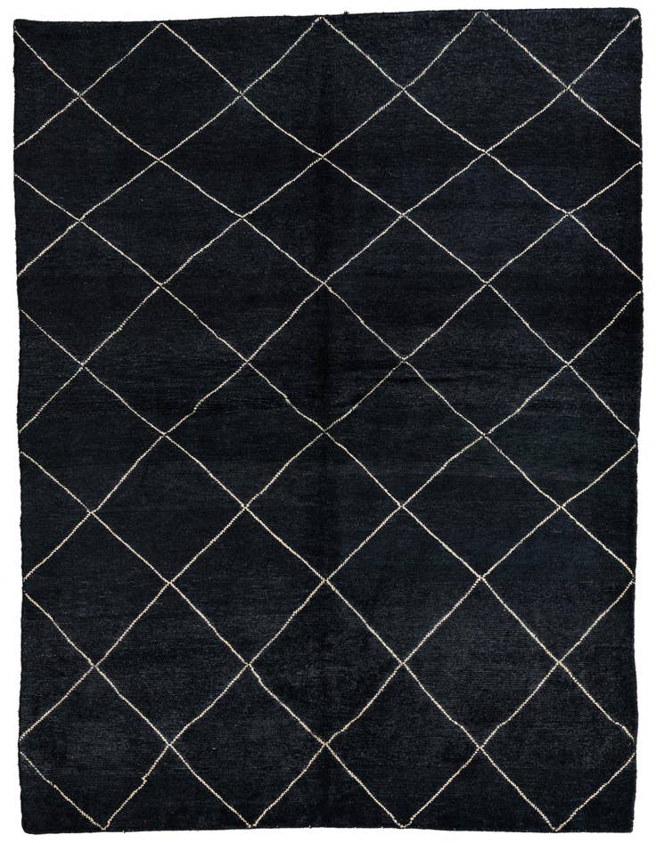Detail image of 5' 8 x 8' Hand Knotted Moroccan Wool Rug