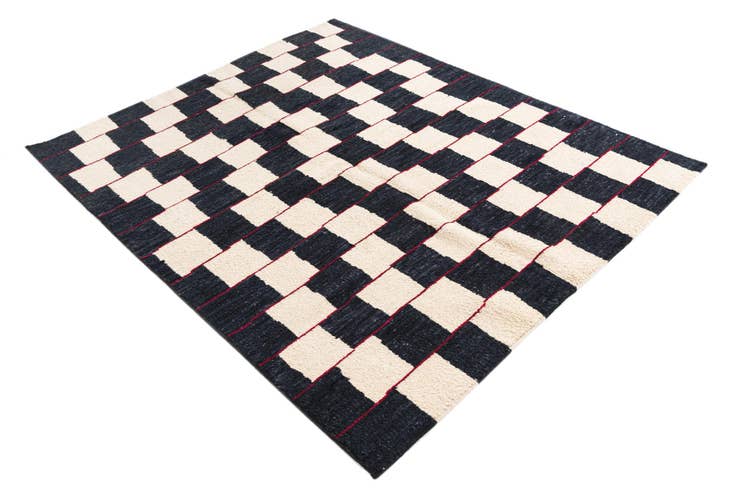 Detail image of 5' 2 x 6' 3 Hand Knotted Moroccan Wool Rug