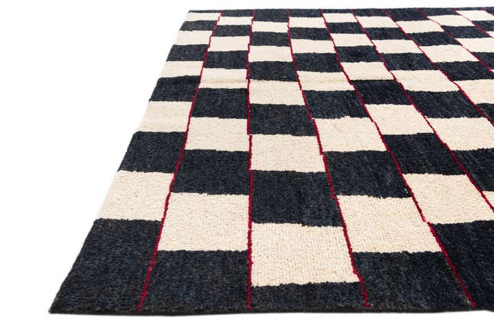 5' 2 x 6' 3 Hand Knotted Moroccan Wool Rug