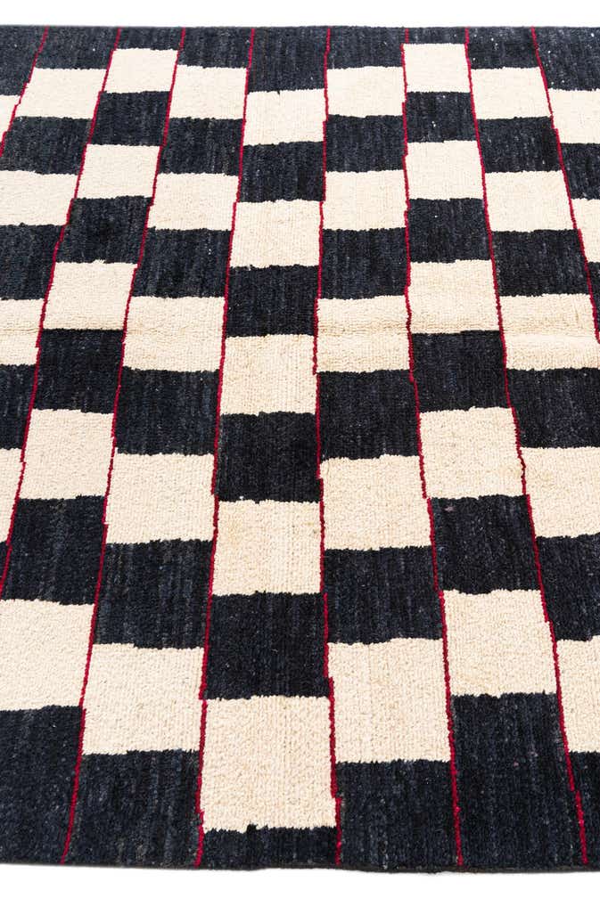 5' 2 x 6' 3 Hand Knotted Moroccan Wool Rug