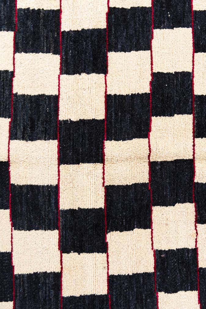 5' 2 x 6' 3 Hand Knotted Moroccan Wool Rug