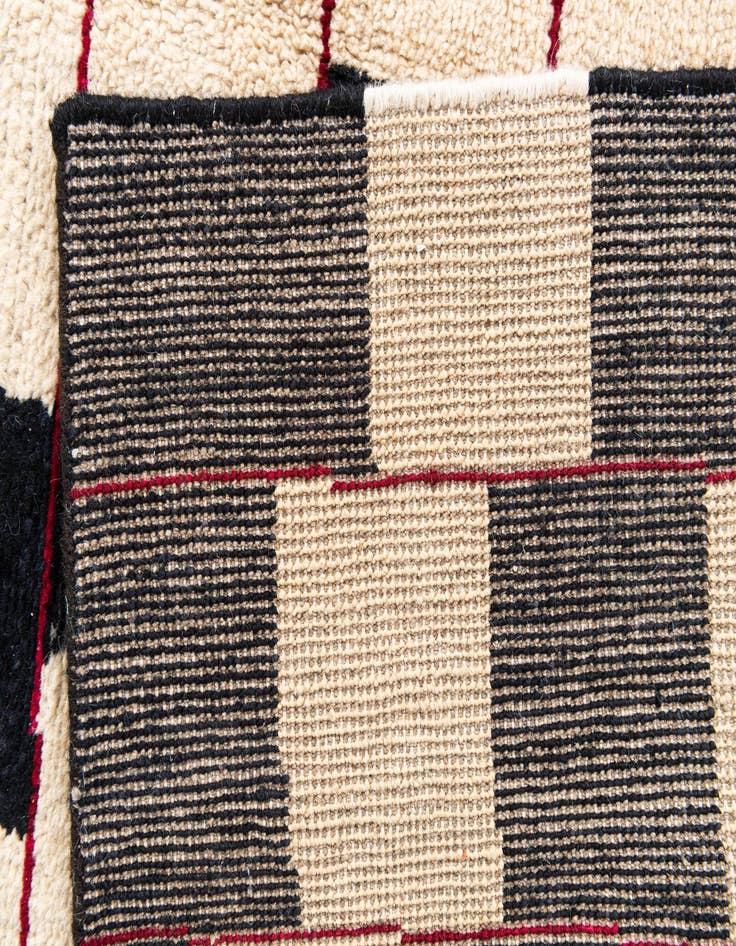 Detail image of 5' 2 x 6' 3  Hand Knotted Moroccan Wool Rug